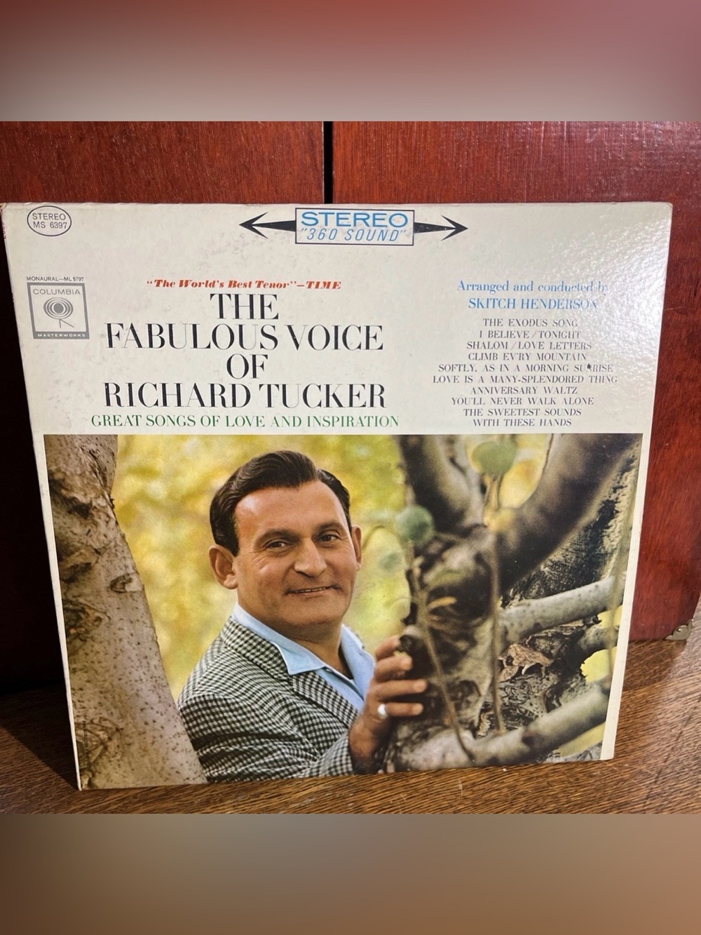 The Fabulous Voice of Richard Tucker Vinyl LP - White, Cream, Black